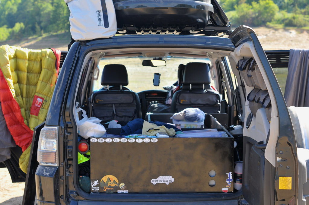 Organisateur de siège arrière SHE-WOLF pour Mitsubishi Pajero 4 (2006–2017)