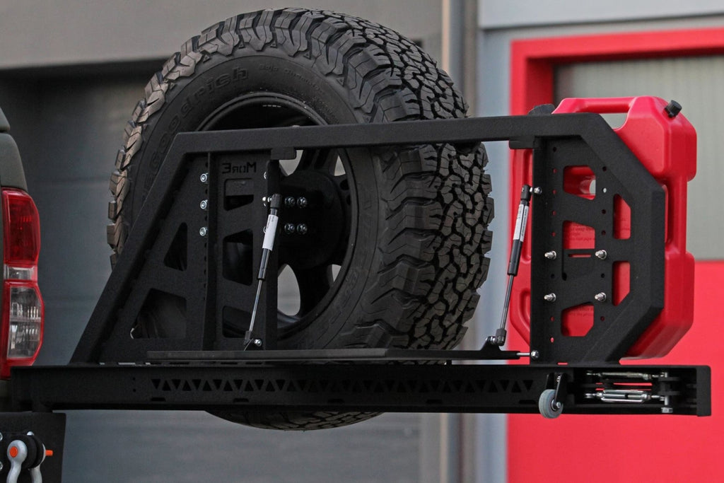 Spare Tire Carrier for MorE 4x4 Pick Up Bumpers