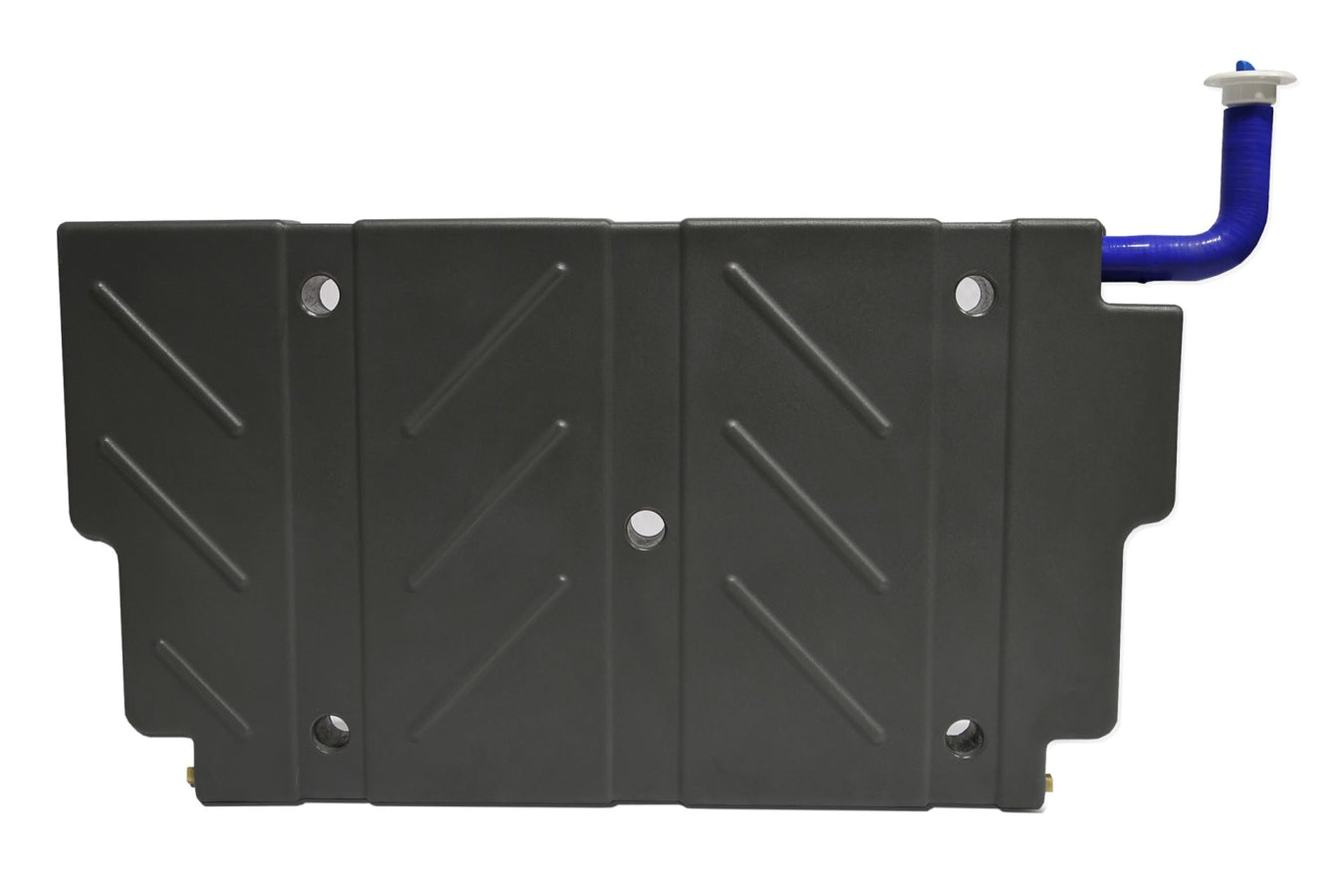 Flacher Wassertank 45L (LLDPE) Grau mit Füllkappe (hinter Rückbank)