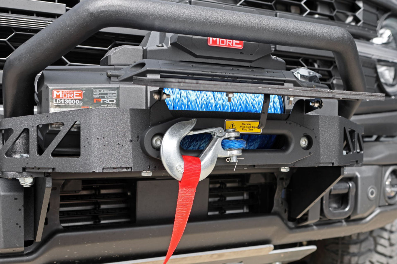 Lightweight Folding Winch License Plate Bracket