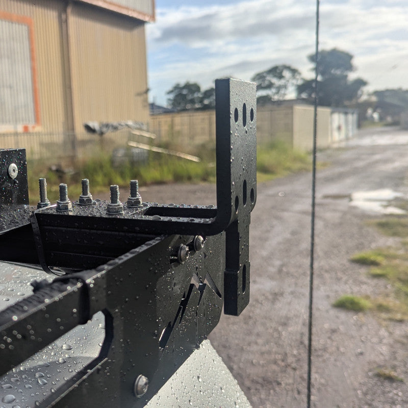 Low profile bracket for 270° awning