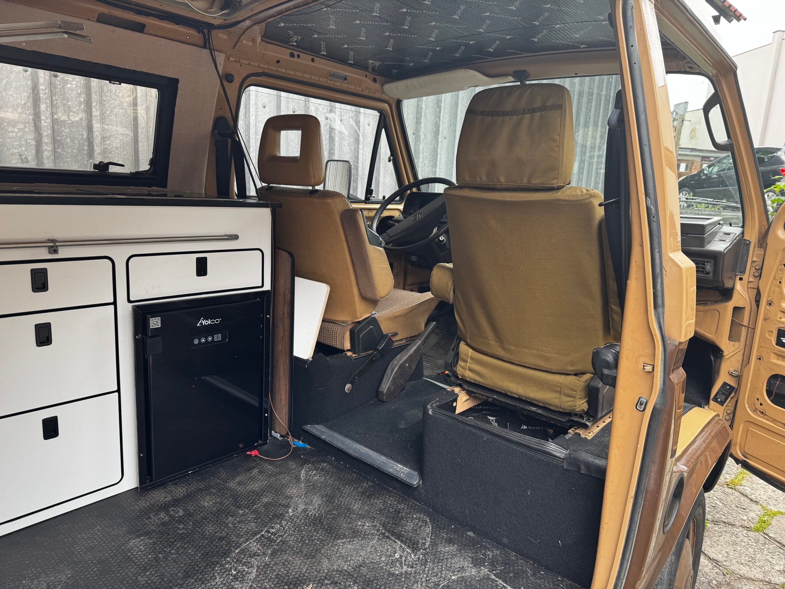 Housses de siège pour Volkswagen T3 classique, siège pilote