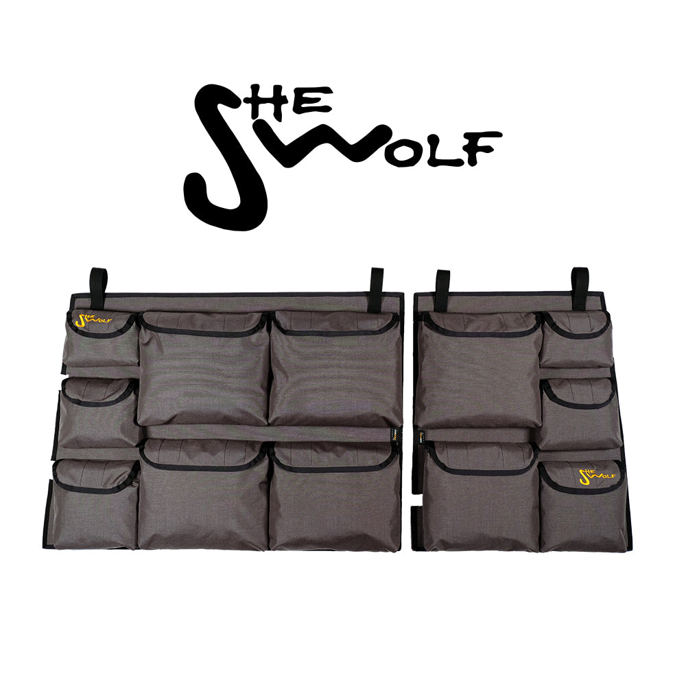 SHE-WOLF Rear Window Organizer for Toyota Land Cruiser J78 Bush Taxi
