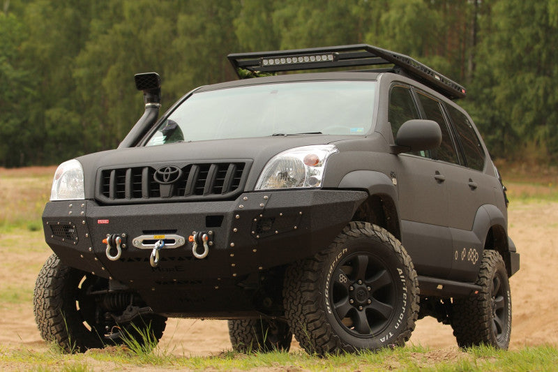 Aluminum Skid Plate Engine & Steering Toyota Land Cruiser J120 for Winch Bumper