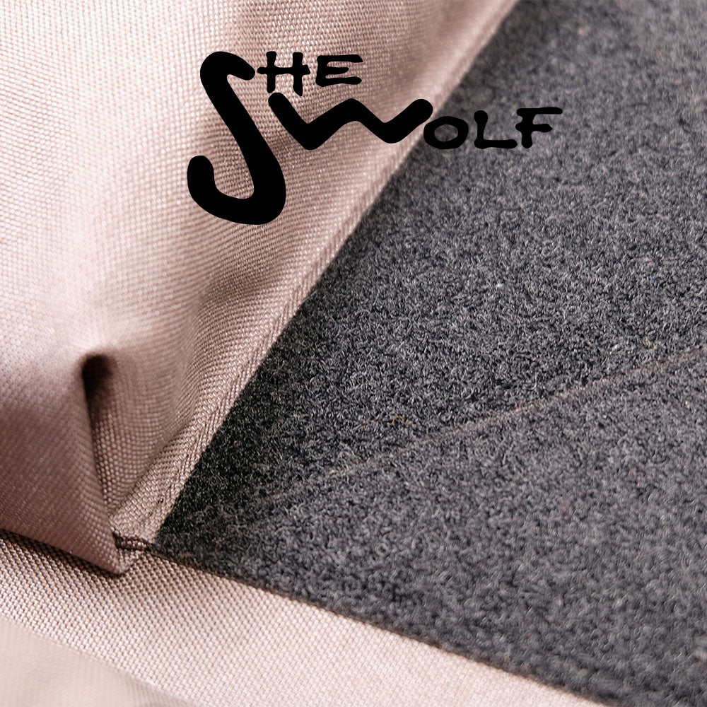 VW T6.1 rear window organizer set with first aid kit and tear-off bags