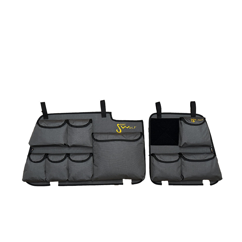 Organisateur de lunette arrière SHE-WOLF pour Nissan Patrol Y61 avec trousse de premiers secours ou sac détachable