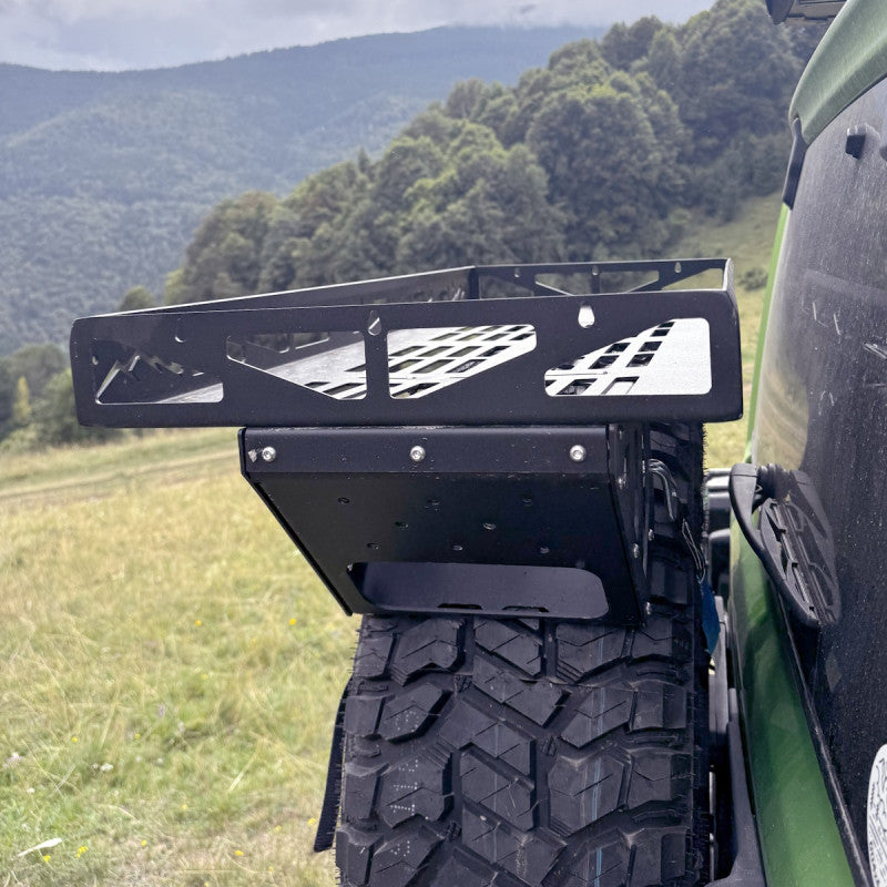 Rear Luggage Carrier Spare Wheel Universal Aluminum Platform