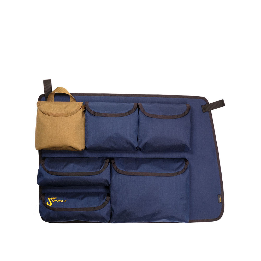 SHE-WOLF Organizer for the right side window of VW T4 SHORT (with air conditioning in the A-pillar) with first aid kit or replaceable tear-off bag